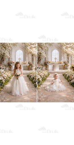 Tło fotograficzne „Kwiatowy Ołtarz Komunijny – Jasna Kaplica” | 3903